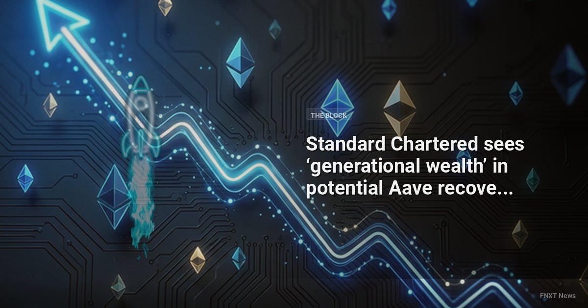 Standard Chartered sees ‘generational wealth’ in potential Aave recovery, predicts 50x upside by 2030