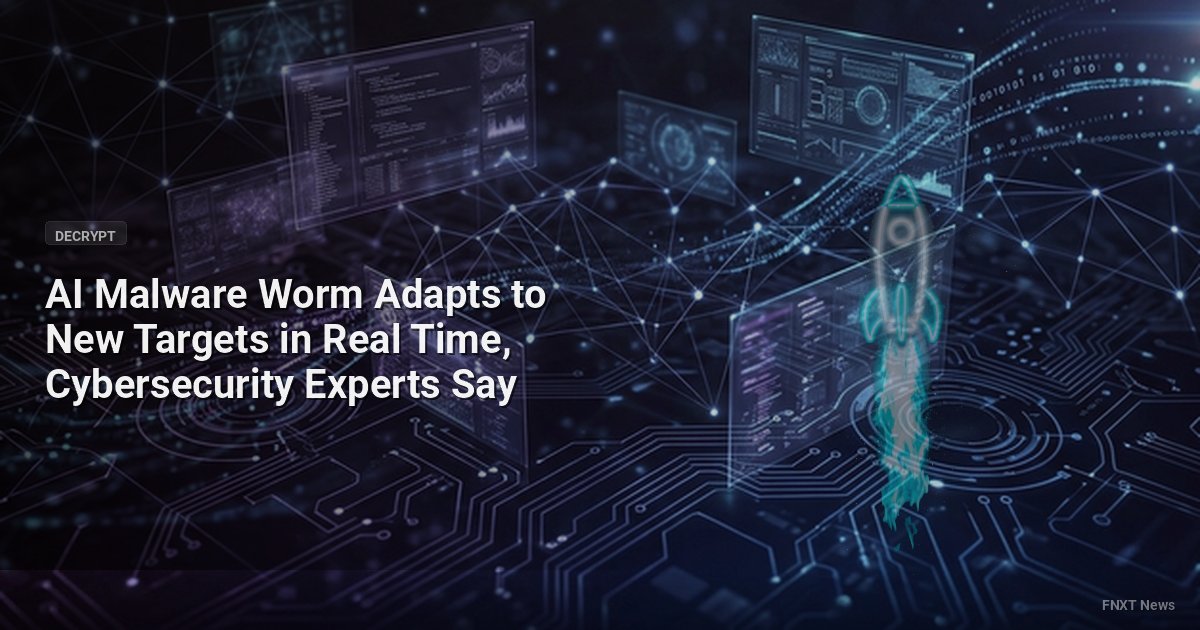 AI Malware Worm Adapts to New Targets in Real Time, Cybersecurity Experts Say
