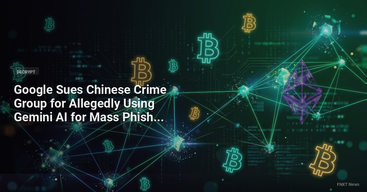 Google Sues Chinese Crime Group for Allegedly Using Gemini AI for Mass Phishing Scams