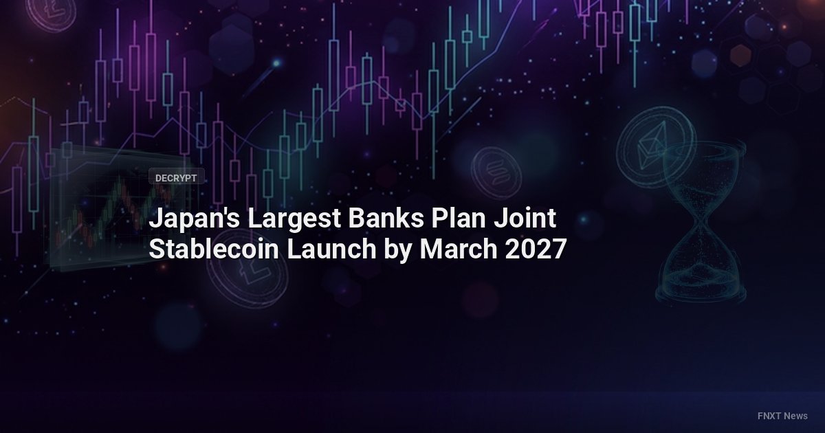 Japan's Largest Banks Plan Joint Stablecoin Launch by March 2027