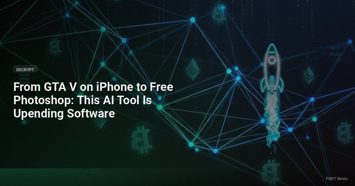 From GTA V on iPhone to Free Photoshop: This AI Tool Is Upending Software