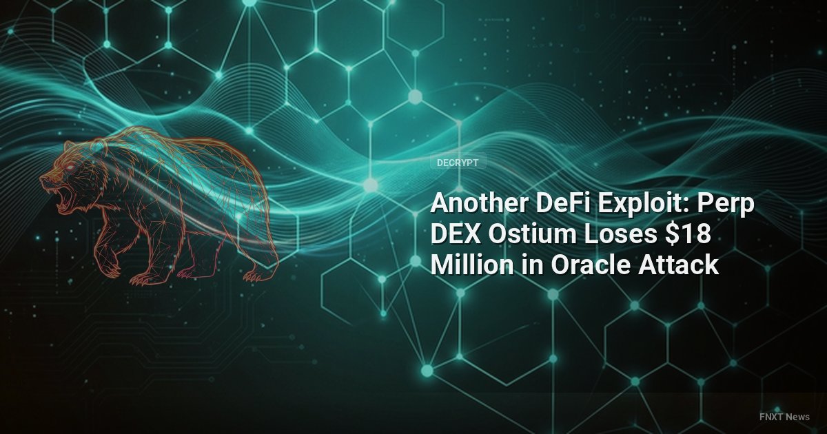 Another DeFi Exploit: Perp DEX Ostium Loses $18 Million in Oracle Attack