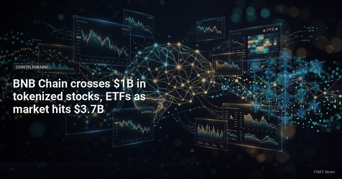 BNB Chain crosses $1B in tokenized stocks, ETFs as market hits $3.7B