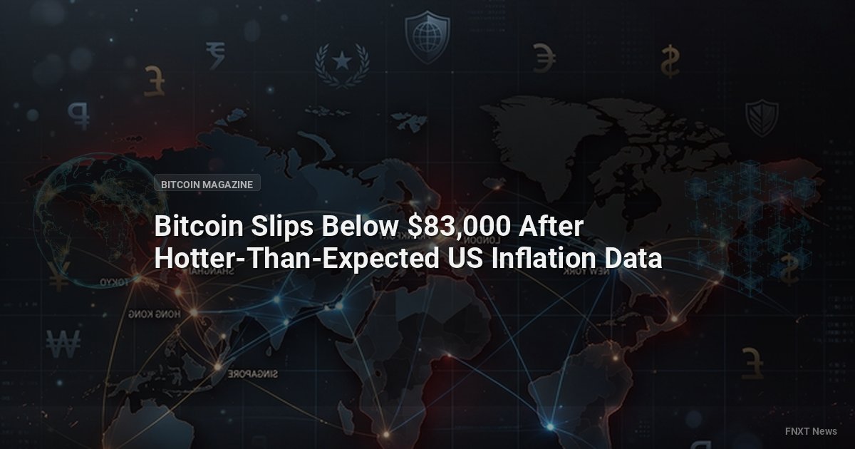 Bitcoin Slips Below $83,000 After Hotter-Than-Expected US Inflation Data