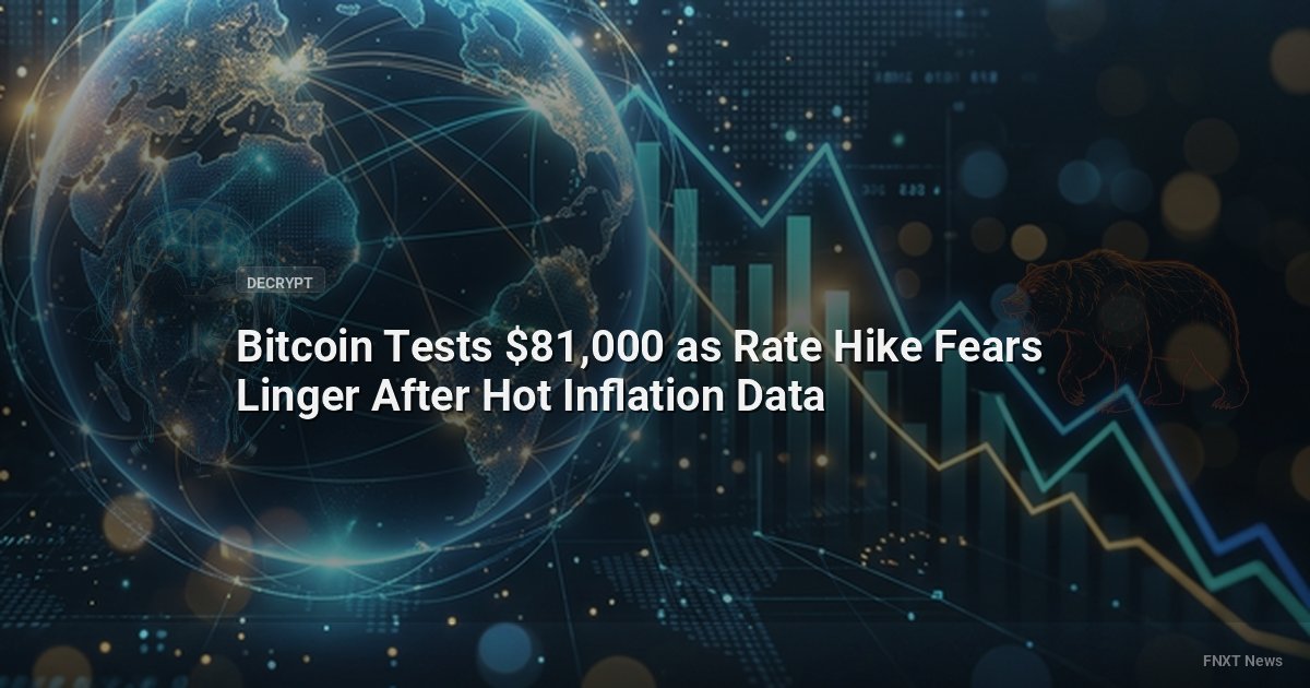 Bitcoin Tests $81,000 as Rate Hike Fears Linger After Hot Inflation Data