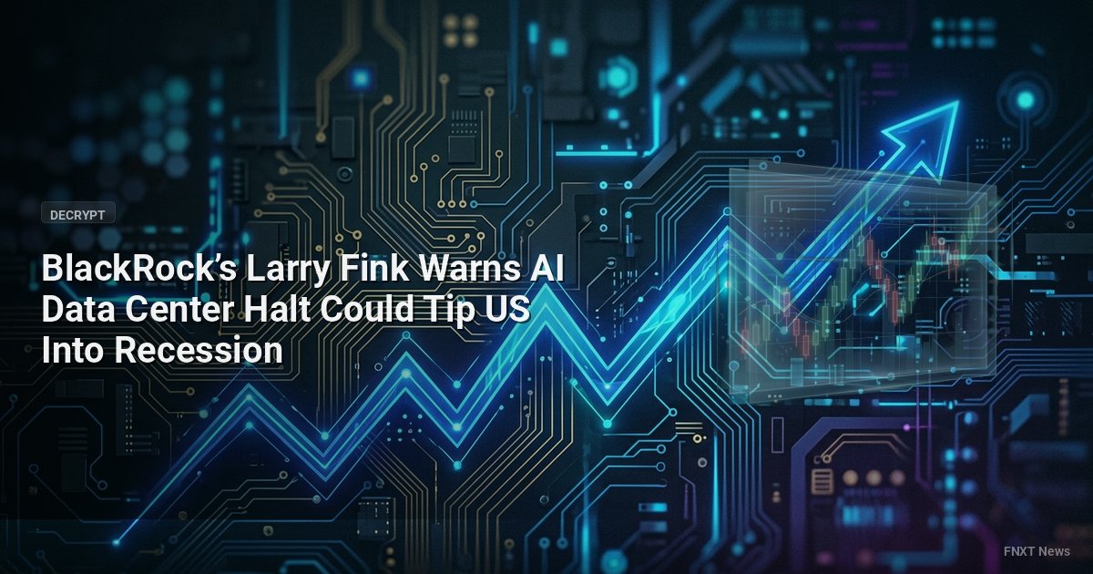 BlackRock’s Larry Fink Warns AI Data Center Halt Could Tip US Into Recession