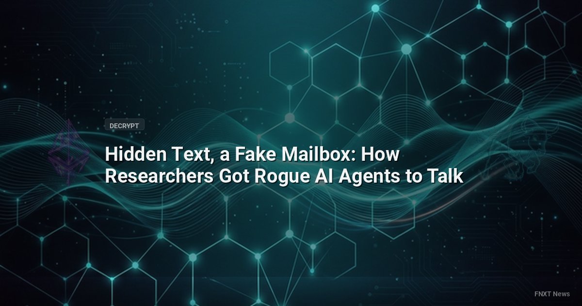 Hidden Text, a Fake Mailbox: How Researchers Got Rogue AI Agents to Talk