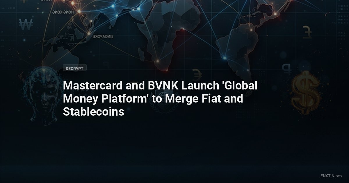 Mastercard and BVNK Launch 'Global Money Platform' to Merge Fiat and Stablecoins