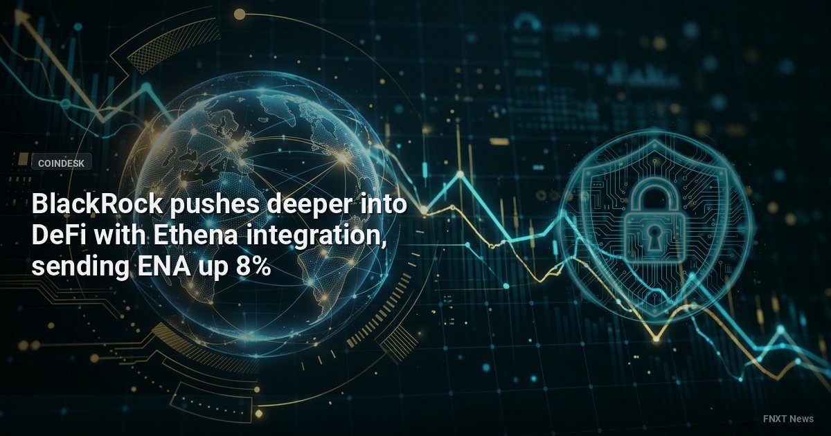 BlackRock pushes deeper into DeFi with Ethena integration, sending ENA up 8%