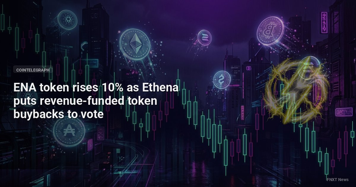 ENA token rises 10% as Ethena puts revenue-funded token buybacks to vote