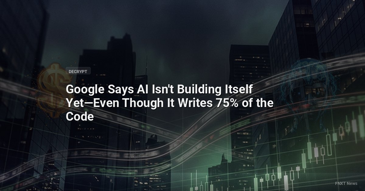 Google Says AI Isn't Building Itself Yet—Even Though It Writes 75% of the Code
