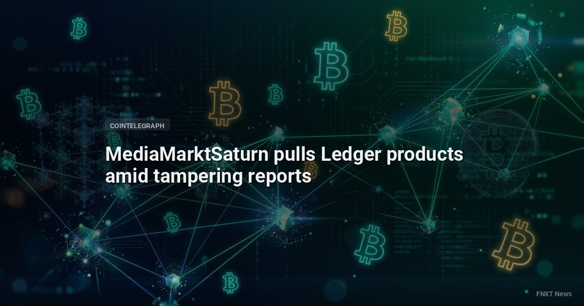 MediaMarktSaturn pulls Ledger products amid tampering reports