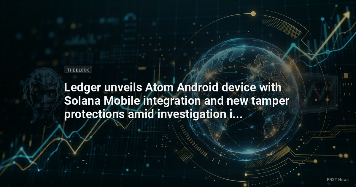 Ledger unveils Atom Android device with Solana Mobile integration and new tamper protections amid investigation into modified wallets
