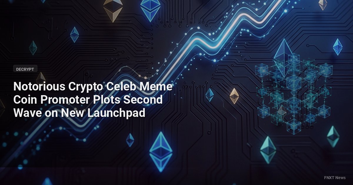 Notorious Crypto Celeb Meme Coin Promoter Plots Second Wave on New Launchpad