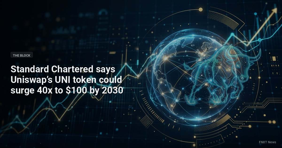 Standard Chartered says Uniswap’s UNI token could surge 40x to $100 by 2030