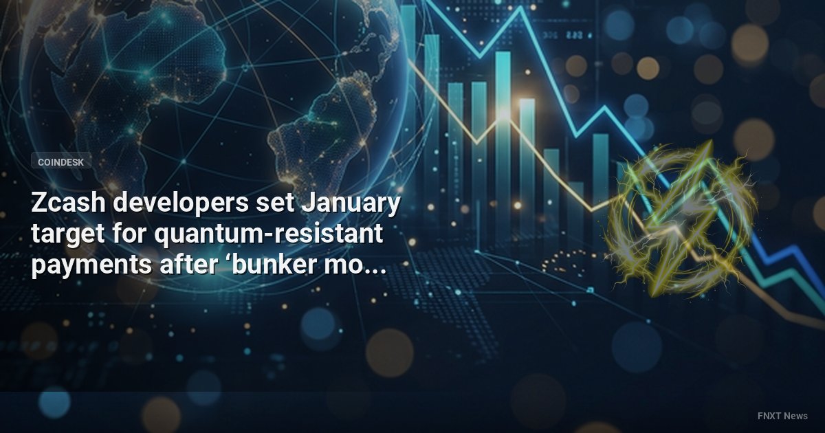 Zcash developers set January target for quantum-resistant payments after ‘bunker mode’ scare