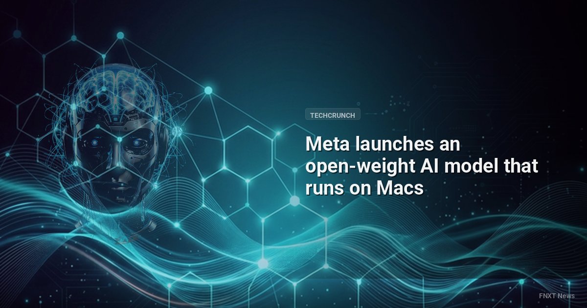 Meta launches an open-weight AI model that runs on Macs