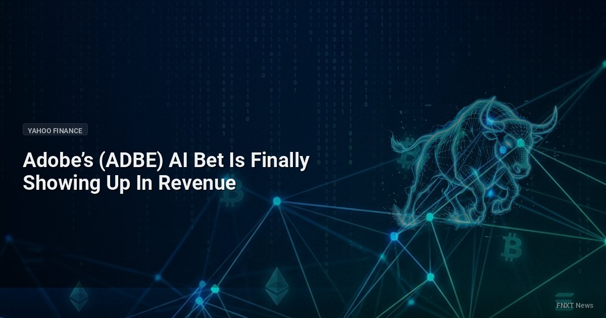 Adobe’s (ADBE) AI Bet Is Finally Showing Up In Revenue