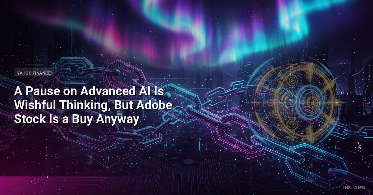 A Pause on Advanced AI Is Wishful Thinking, But Adobe Stock Is a Buy Anyway