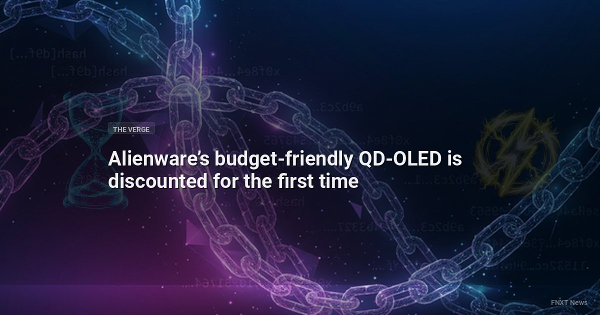 Alienware’s budget-friendly QD-OLED is discounted for the first time