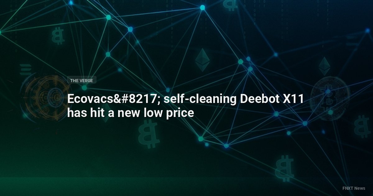 Ecovacs’ self-cleaning Deebot X11 has hit a new low price