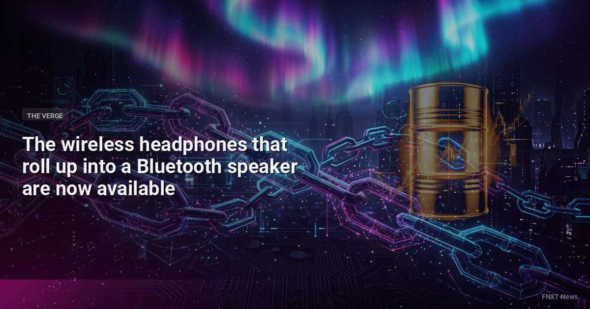 The wireless headphones that roll up into a Bluetooth speaker are now available