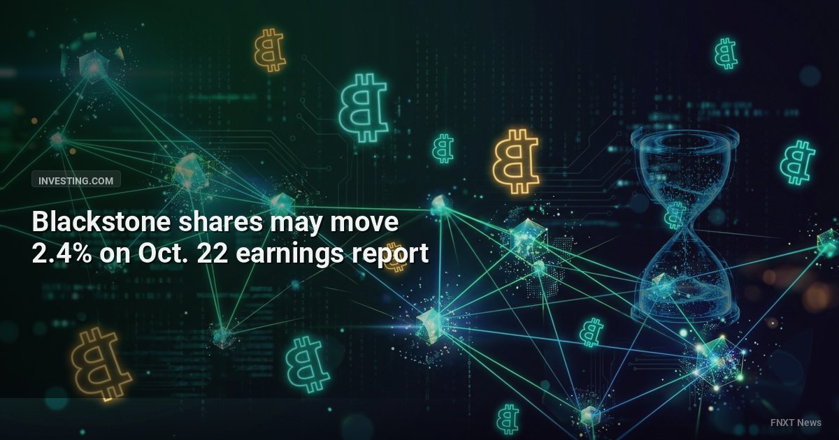 Blackstone shares may move 2.4% on Oct. 22 earnings report