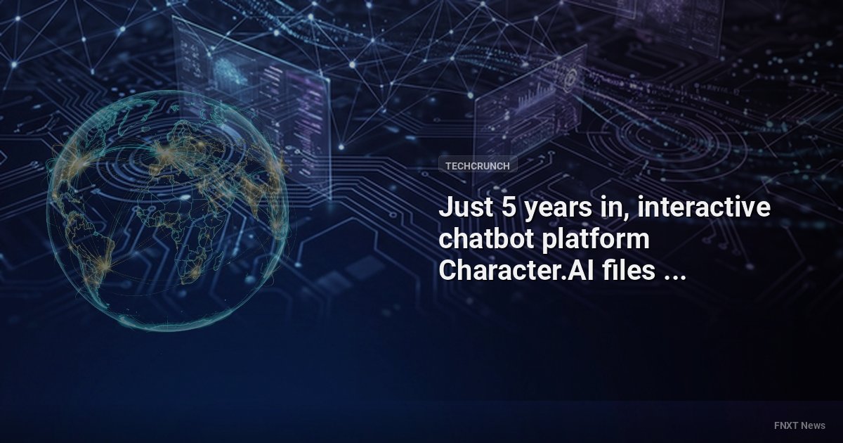 Just 5 years in, interactive chatbot platform Character.AI files for bankruptcy