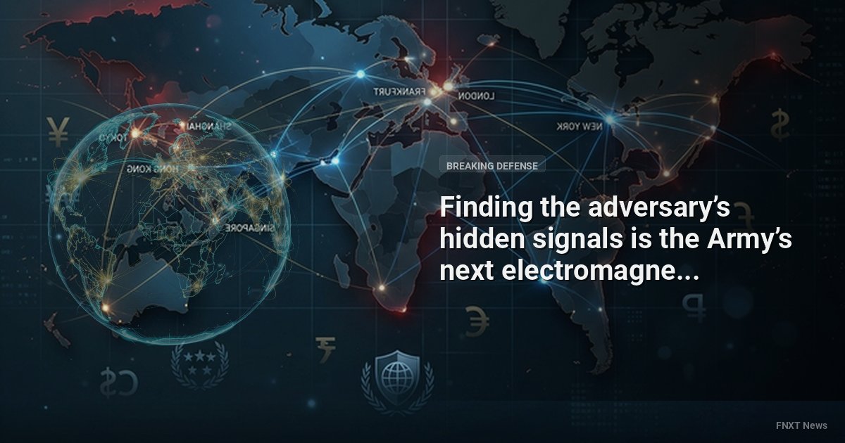 Finding the adversary’s hidden signals is the Army’s next electromagnetic warfare challenge