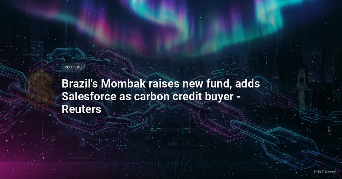Brazil's Mombak raises new fund, adds Salesforce as carbon credit buyer - Reuters