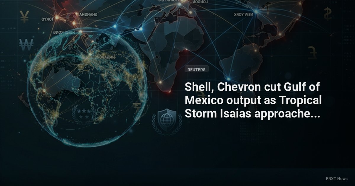 Shell, Chevron cut Gulf of Mexico output as Tropical Storm Isaias approaches - Reuters