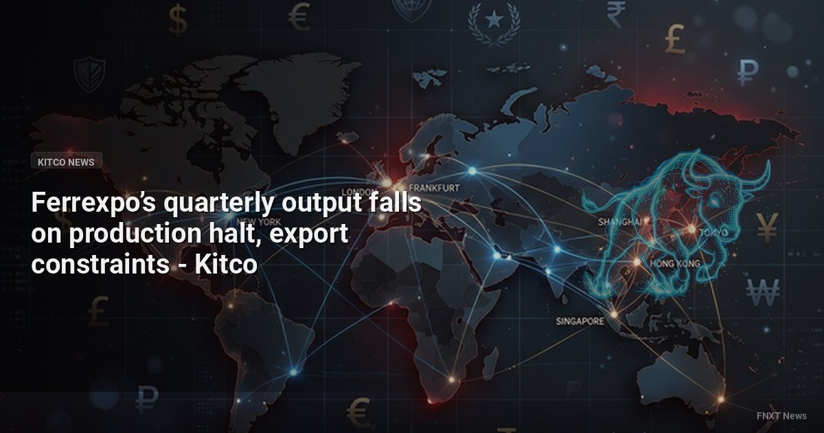 Ferrexpo’s quarterly output falls on production halt, export constraints - Kitco