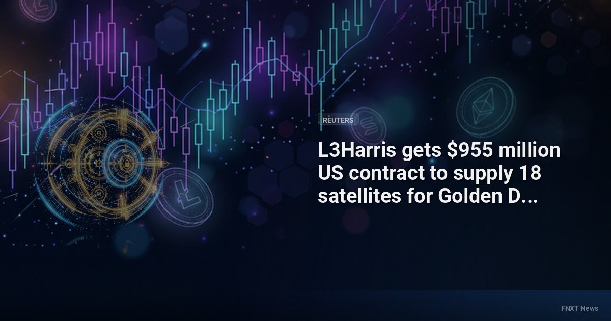 L3Harris gets $955 million US contract to supply 18 satellites for Golden Dome missile shield - Reuters