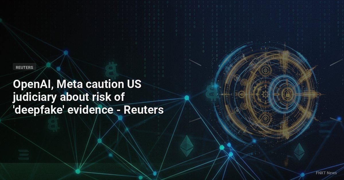 OpenAI, Meta caution US judiciary about risk of 'deepfake' evidence - Reuters