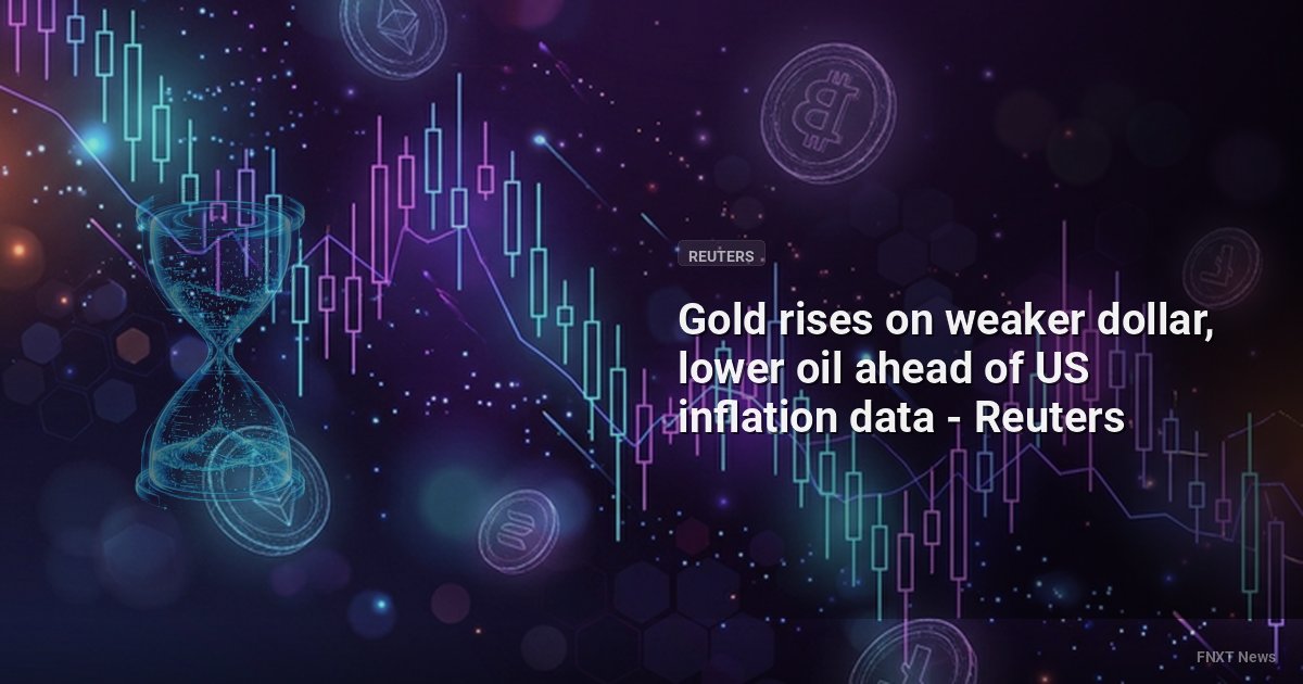Gold rises on weaker dollar, lower oil ahead of US inflation data - Reuters
