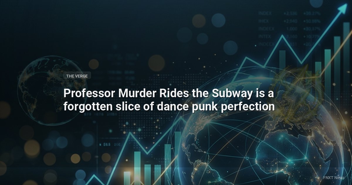 Professor Murder Rides the Subway is a forgotten slice of dance punk perfection
