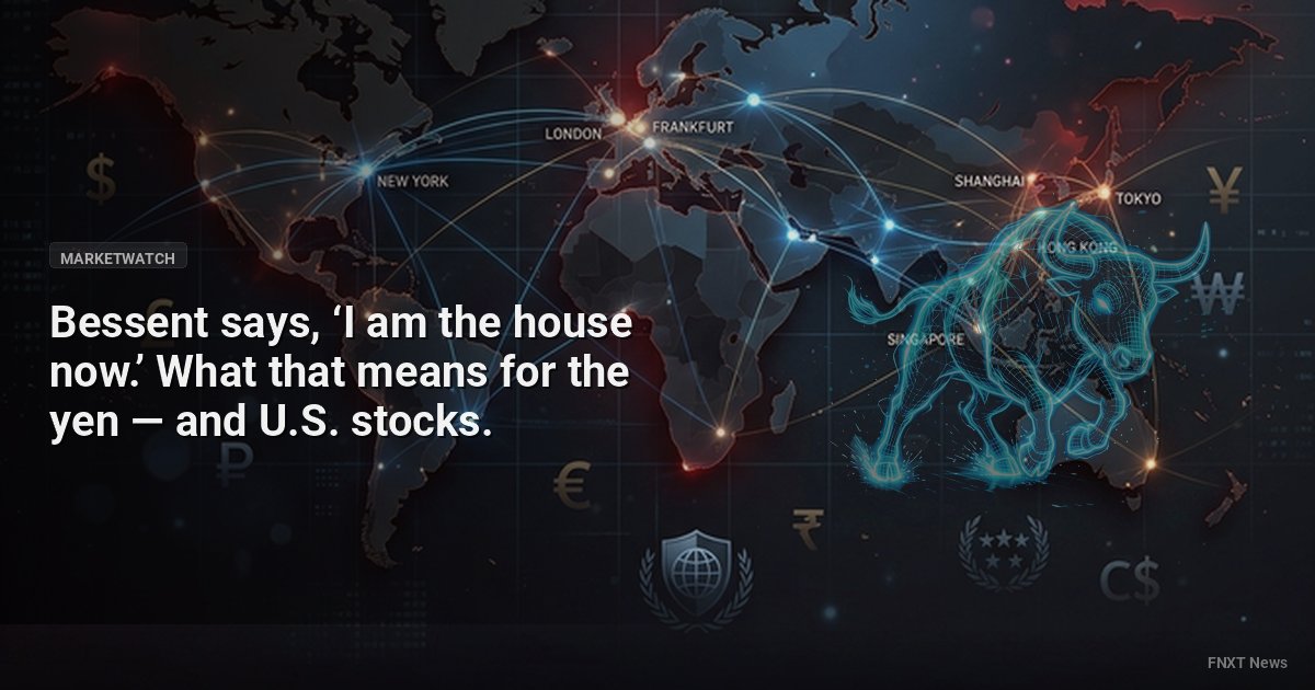 Bessent says, ‘I am the house now.’ What that means for the yen — and U.S. stocks.