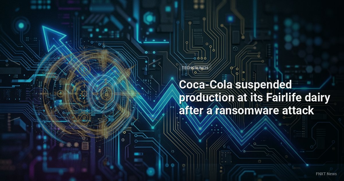 Coca-Cola suspended production at its Fairlife dairy after a ransomware attack