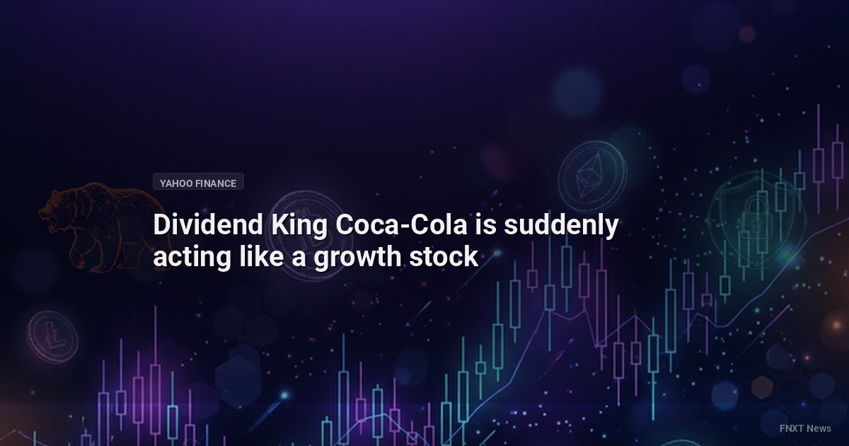 Dividend King Coca-Cola is suddenly acting like a growth stock