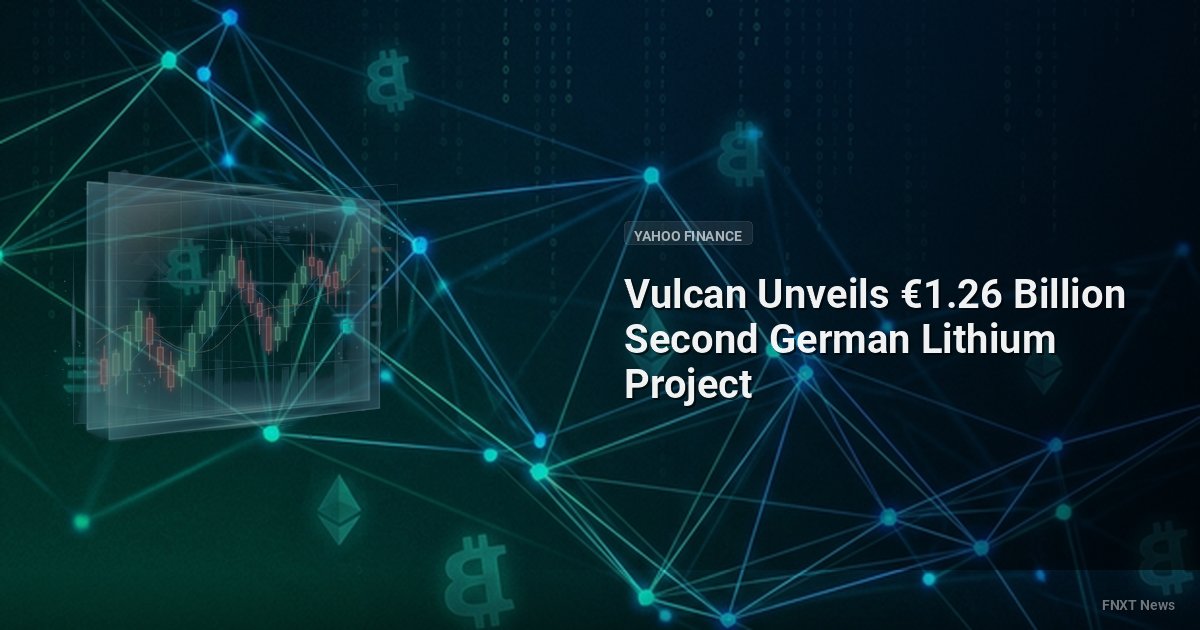 Vulcan Unveils €1.26 Billion Second German Lithium Project