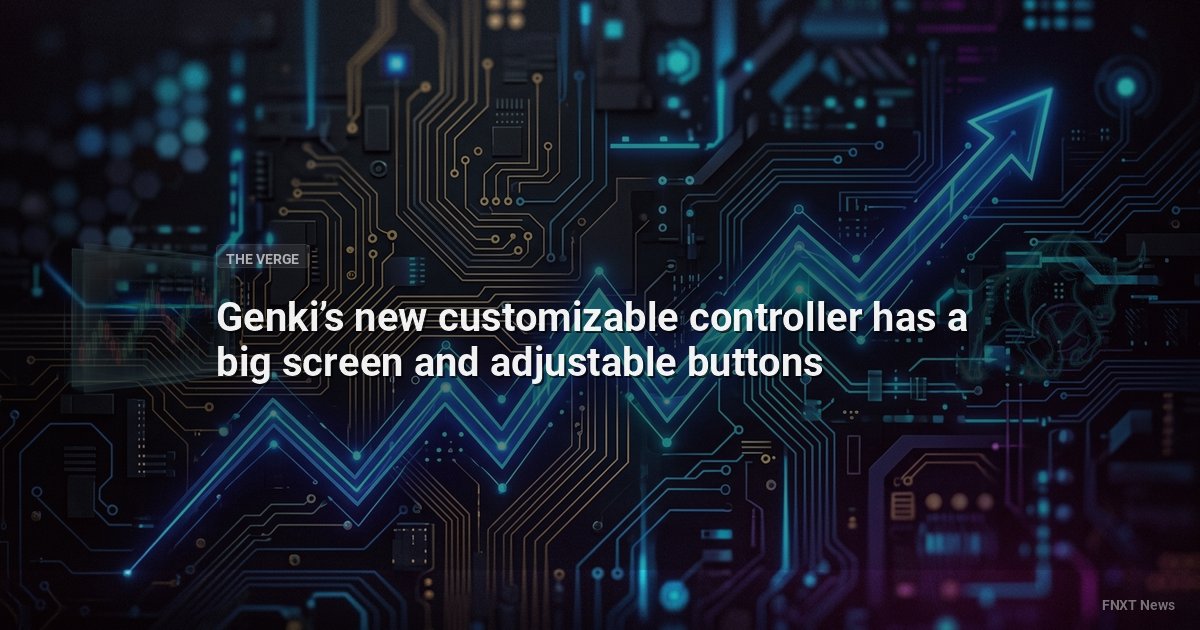 Genki’s new customizable controller has a big screen and adjustable buttons