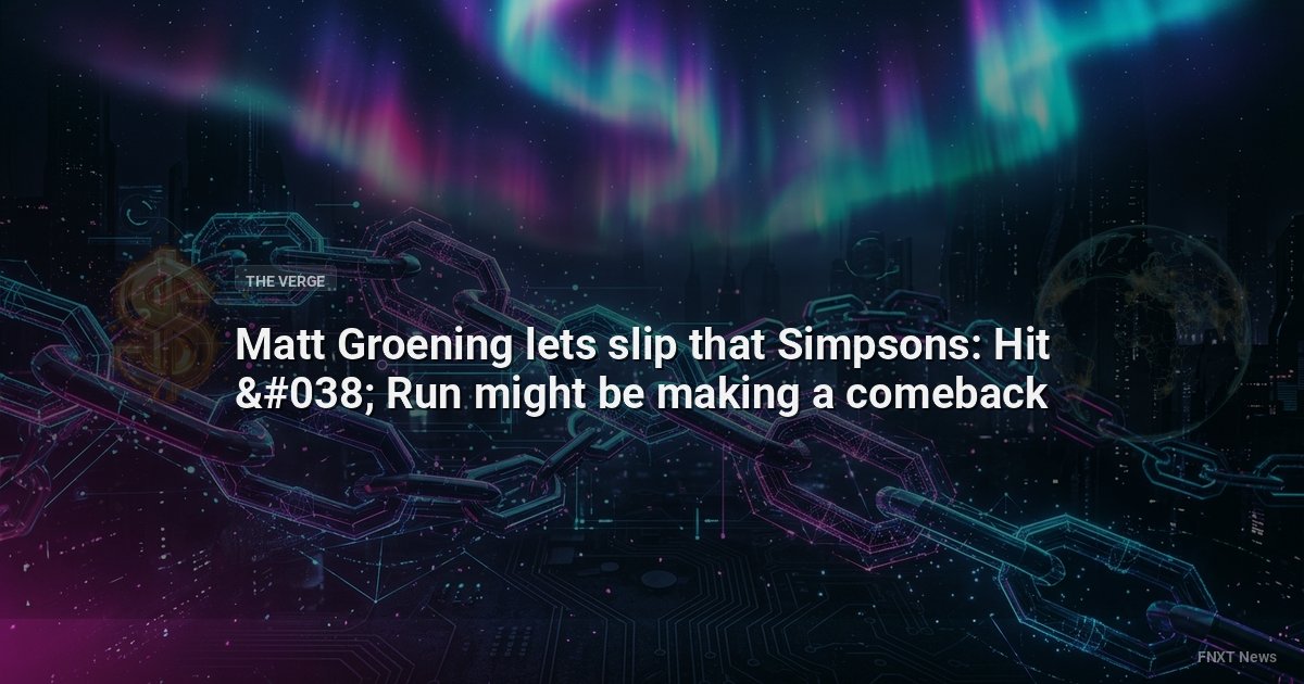 Matt Groening lets slip that Simpsons: Hit & Run might be making a comeback