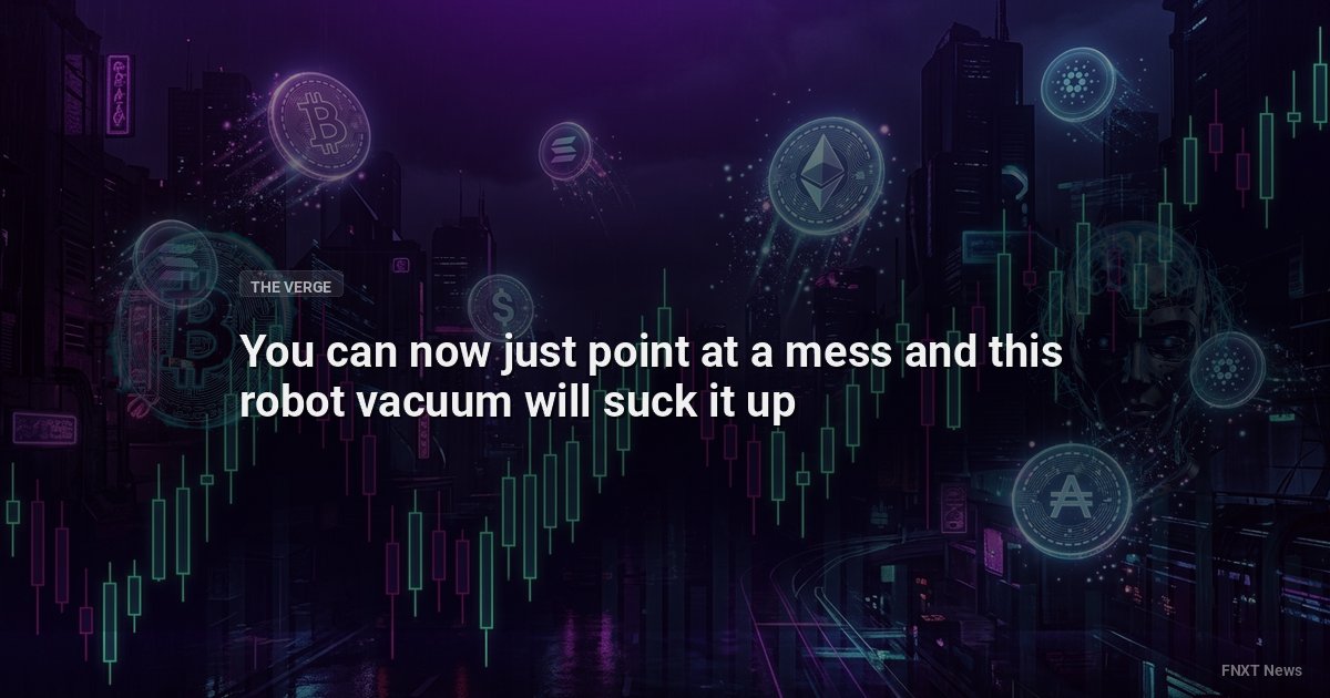 You can now just point at a mess and this robot vacuum will suck it up