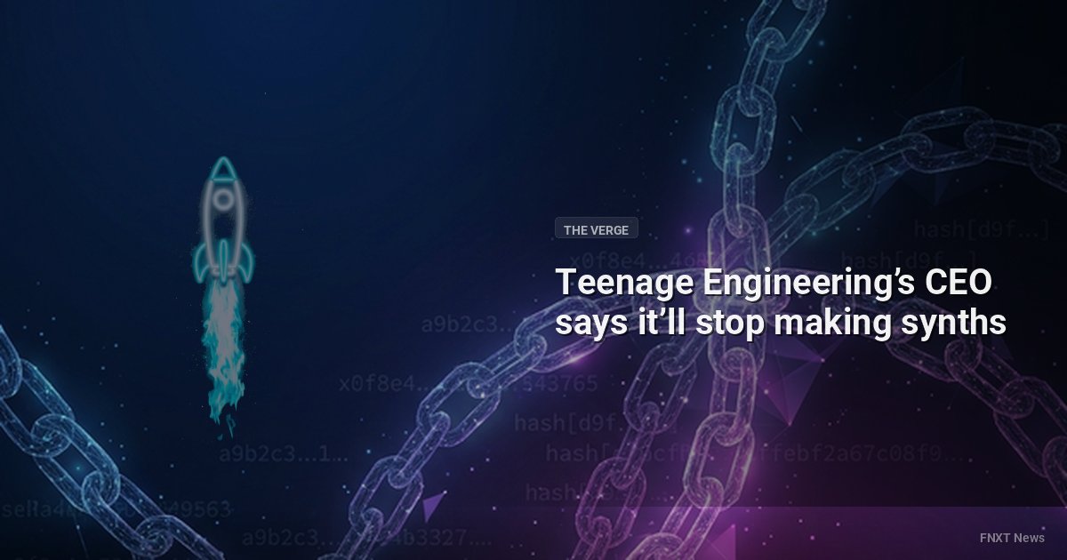 Teenage Engineering’s CEO says it’ll stop making synths