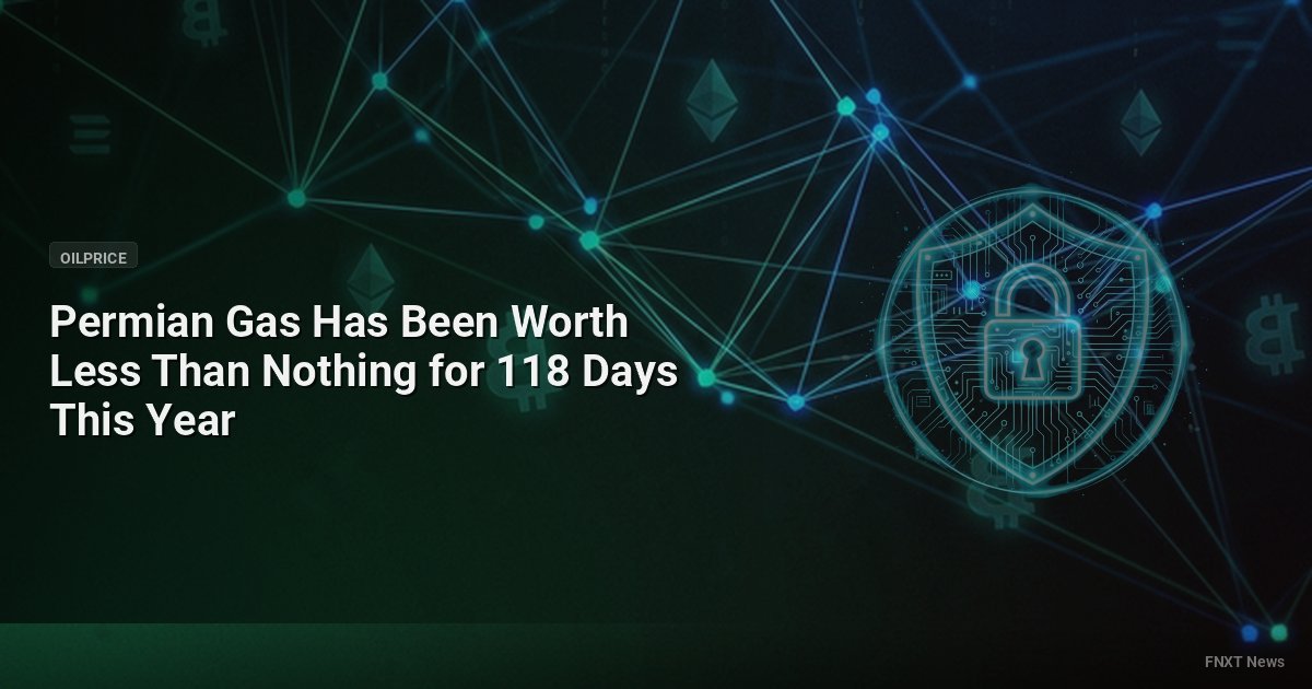 Permian Gas Has Been Worth Less Than Nothing for 118 Days This Year