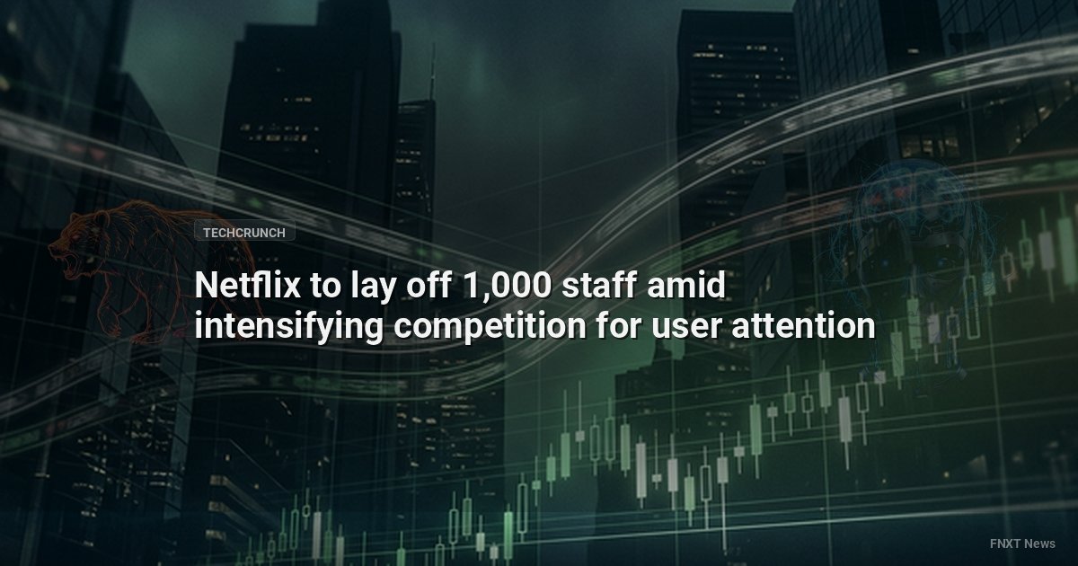 Netflix to lay off 1,000 staff amid intensifying competition for user attention