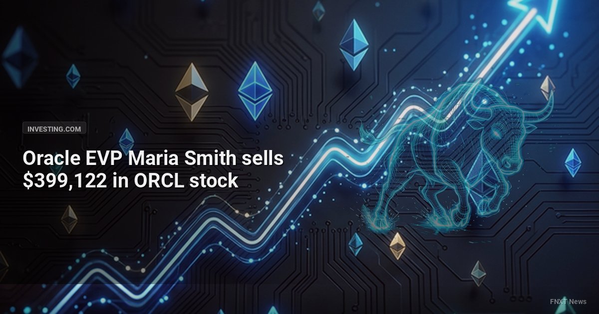 Oracle EVP Maria Smith sells $399,122 in ORCL stock