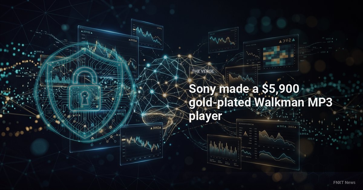 Sony made a $5,900 gold-plated Walkman MP3 player