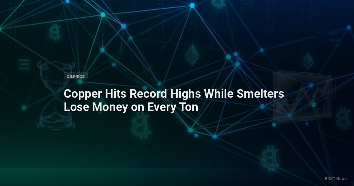 Copper Hits Record Highs While Smelters Lose Money on Every Ton
