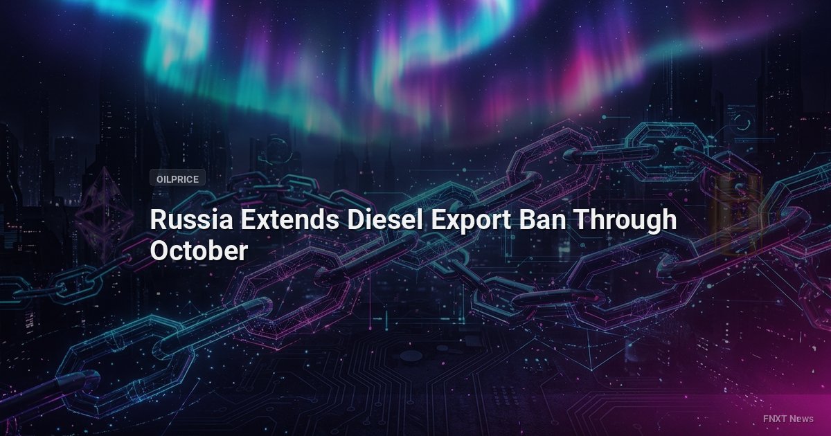Russia Extends Diesel Export Ban Through October